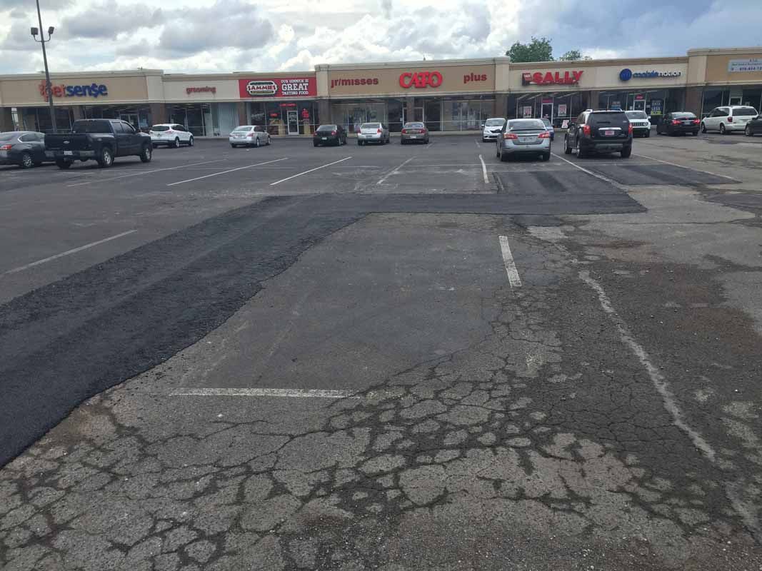 Shopping Center Parking Lot