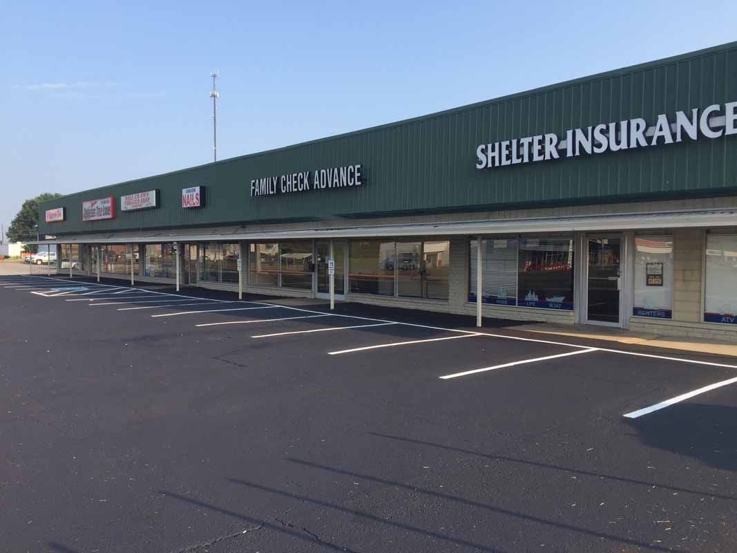 Shopping Center Parking Lot